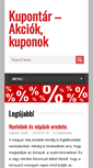 Mobile Screenshot of kupontar.hu